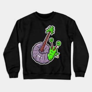 Evil Rock Snail Guitar Cartoon Crewneck Sweatshirt